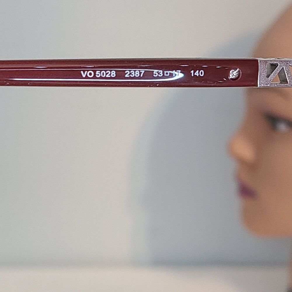 Vogue Eyeglasses Frames VO5028 2387 Plum Purple Cat Eye Full Rim 53-17-140 - Picture 11 of 11